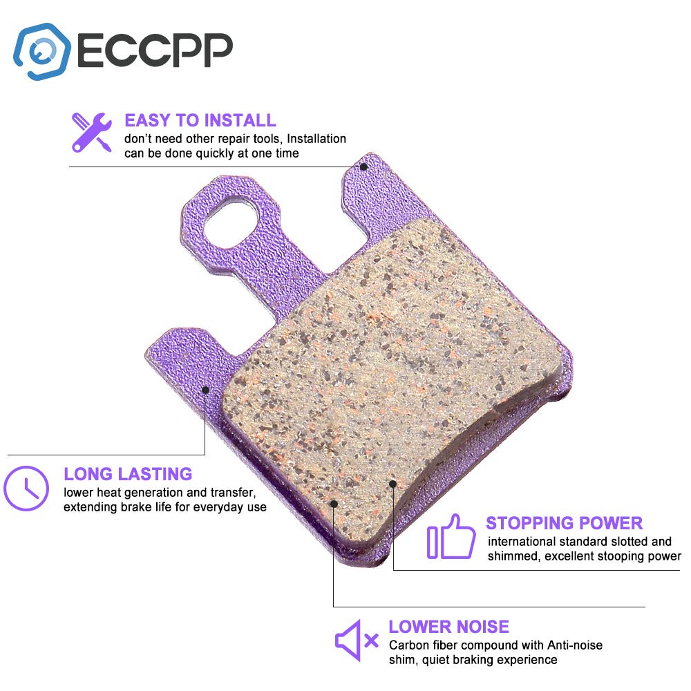 ECCPP Brake Pads Fit for 2003-2006 for Kawasaki ZX 6 RR